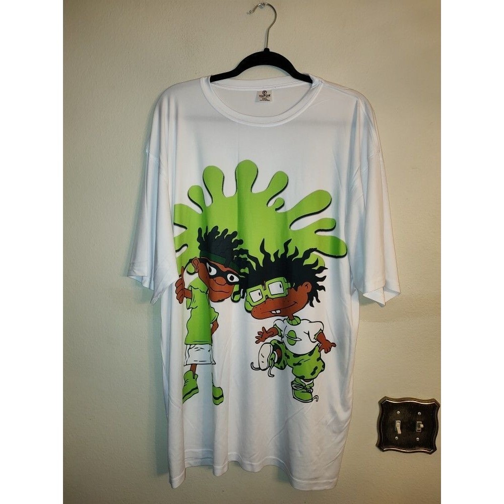 Men's Vapor Apparel White Performance Polyester Rugrats White T Shirt Size 3XL